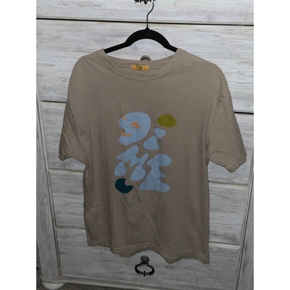Dime Tan Abstract T-Shirt - Made in Canada - L - Picture 1 of 3